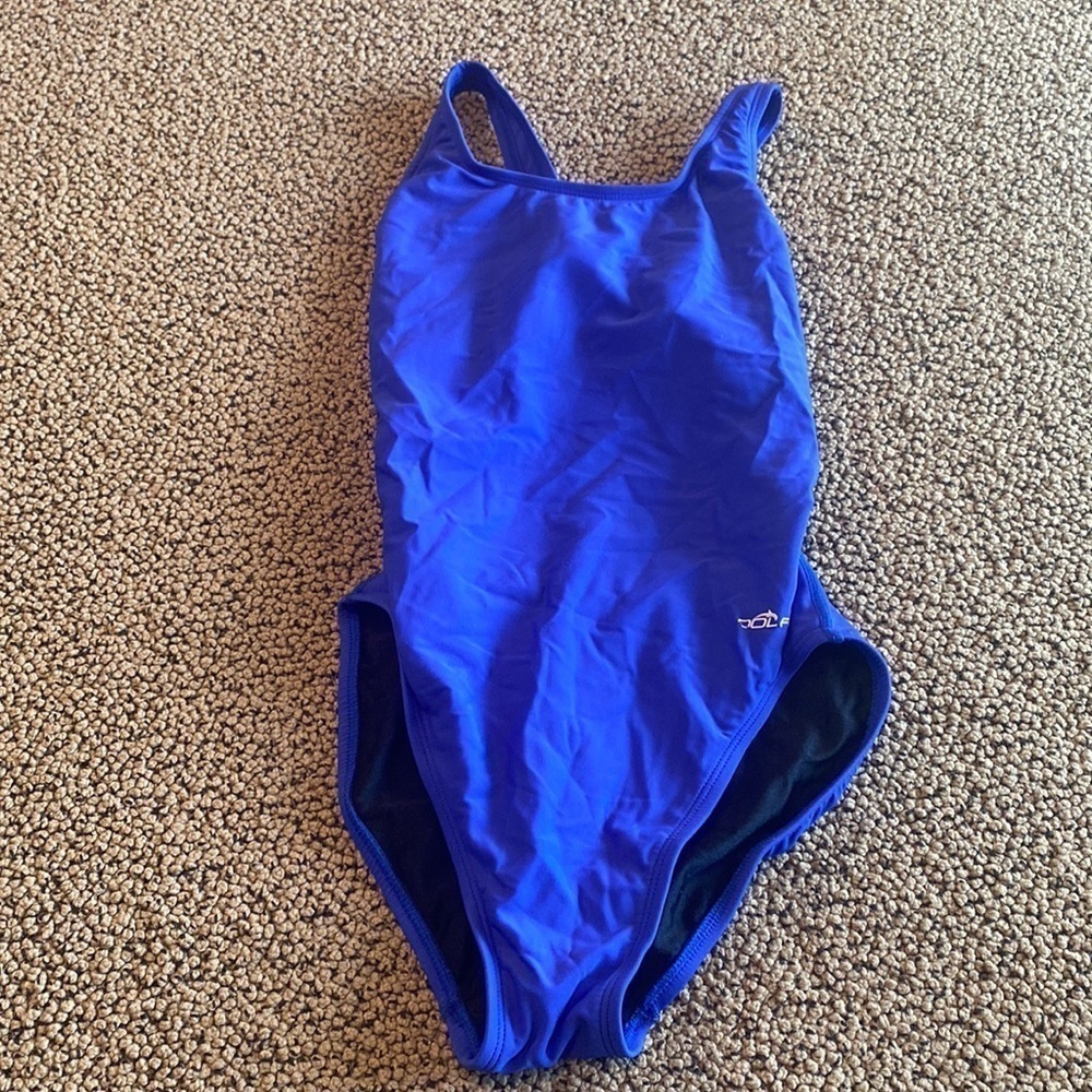Dolfin, Royal Blue, One Piece, Women’s size 30, Bathing Suit EUC
